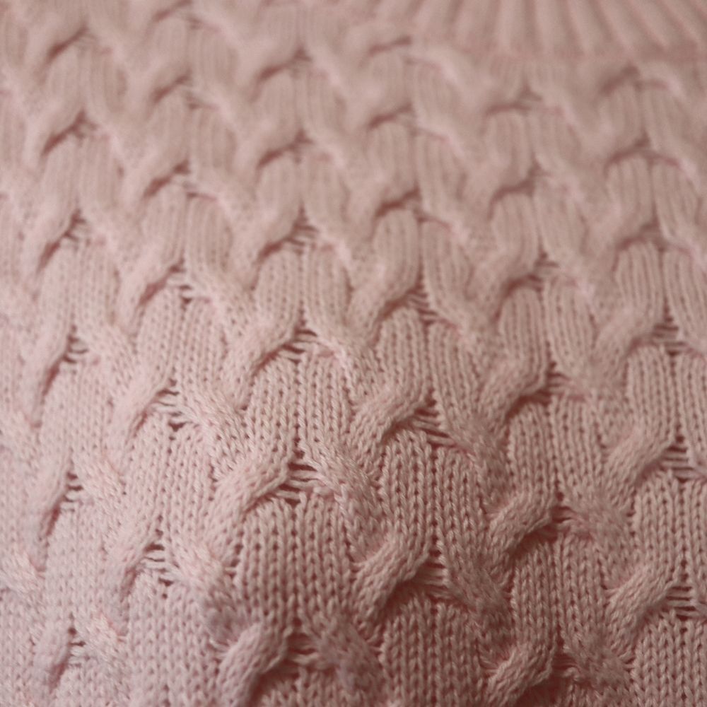Studio Works Vintage Light Pink Scalloped Knit Mock Neck Pullover Sweater PL - Picture 7 of 11